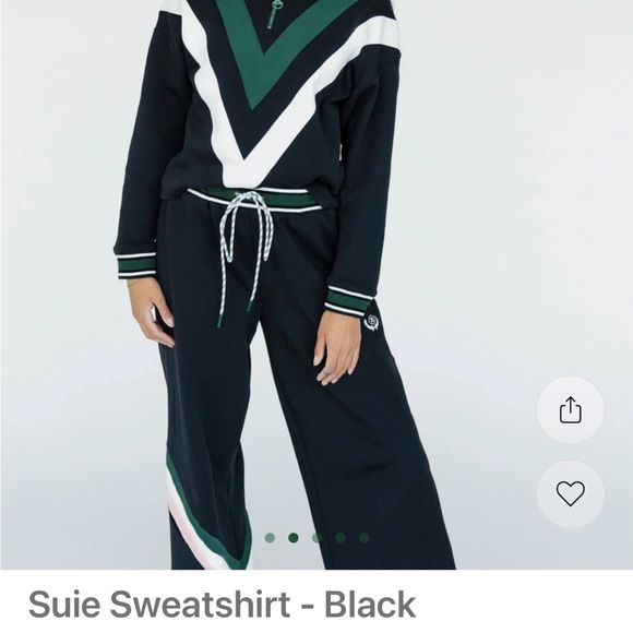 Fore all ⛳️Black and Green Women's Zip Sweatshirt great condition - Picture 5 of 5